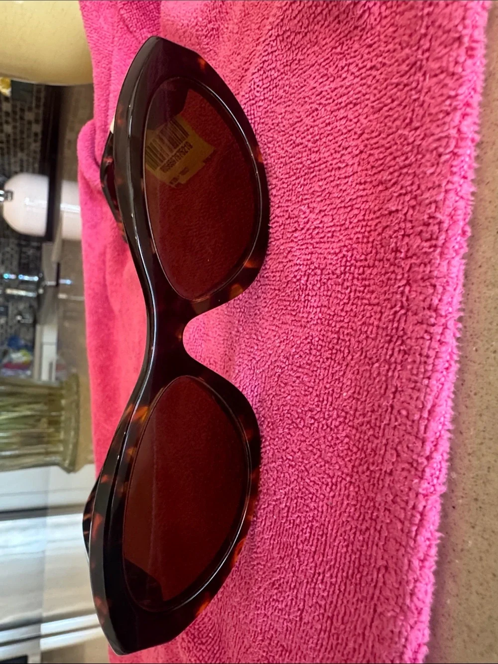 New Prada Tortoiseshell Sunglasses with Dark Lenses with tag